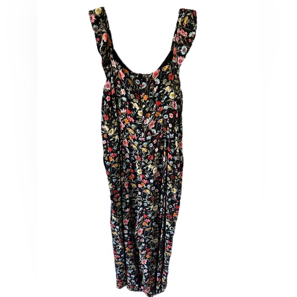 LOFT ruffle sleeveless floral jumpsuit-Size LP - Picture 4 of 8